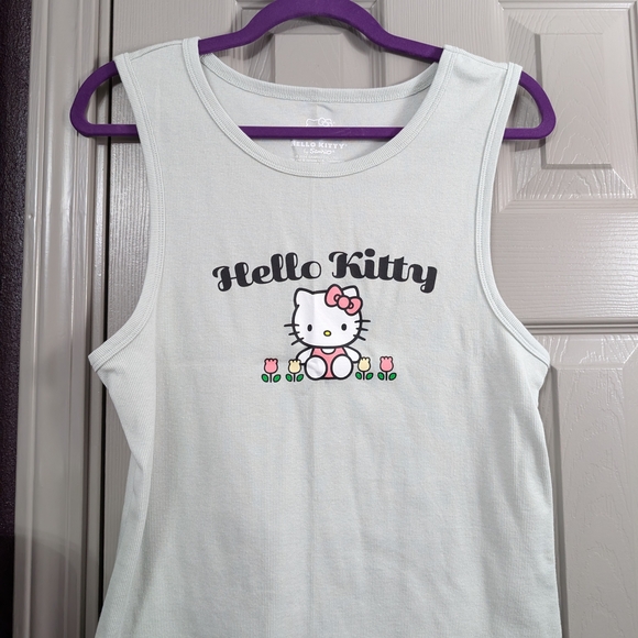 Hello Kitty Light Gray Kids Tank Top - Picture 1 of 4